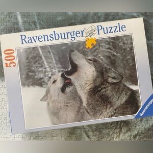 Ravensburger 500 piece puzzle Sawtooth Wolves 1997
